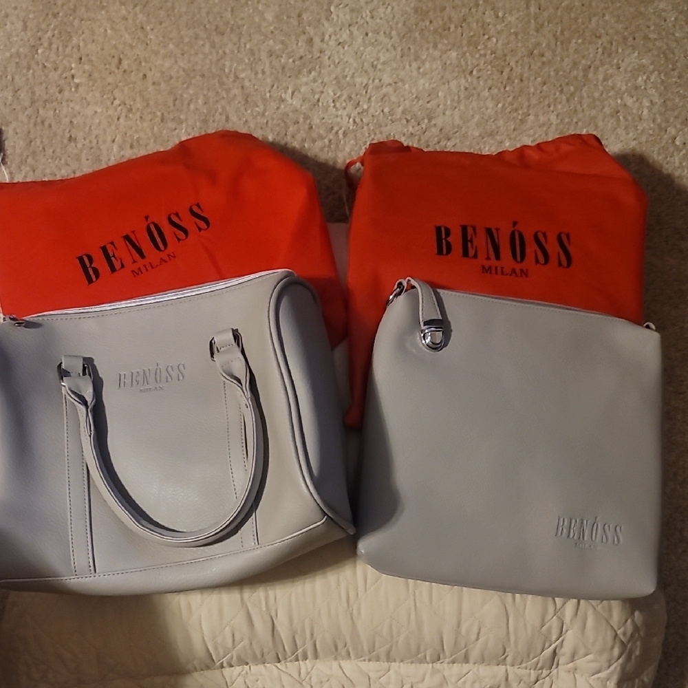 Gray Women's Satchel Set